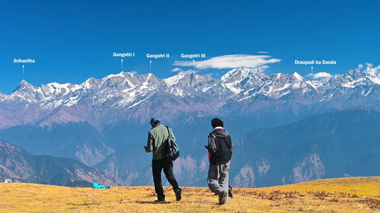 Peaks view from dayara bugyal trek