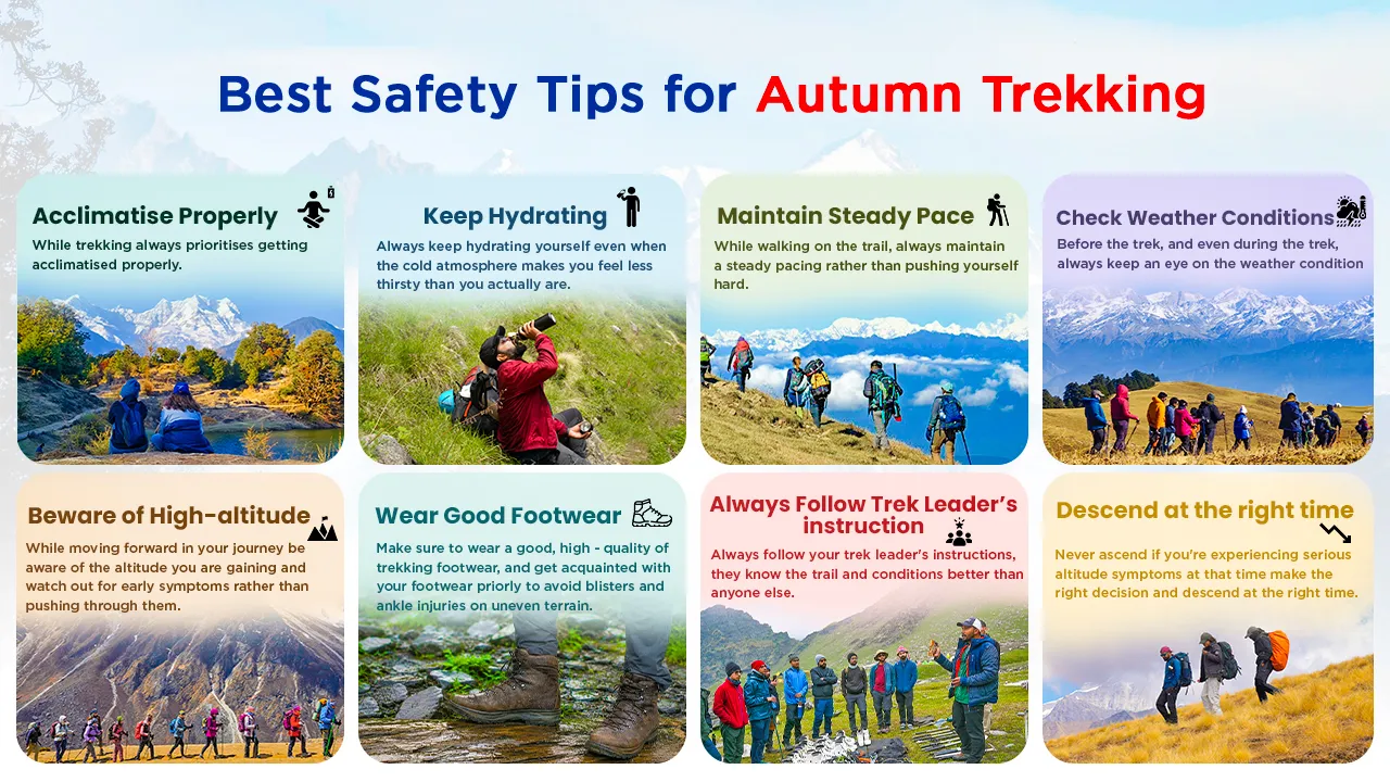 Safety tips for autumn treks